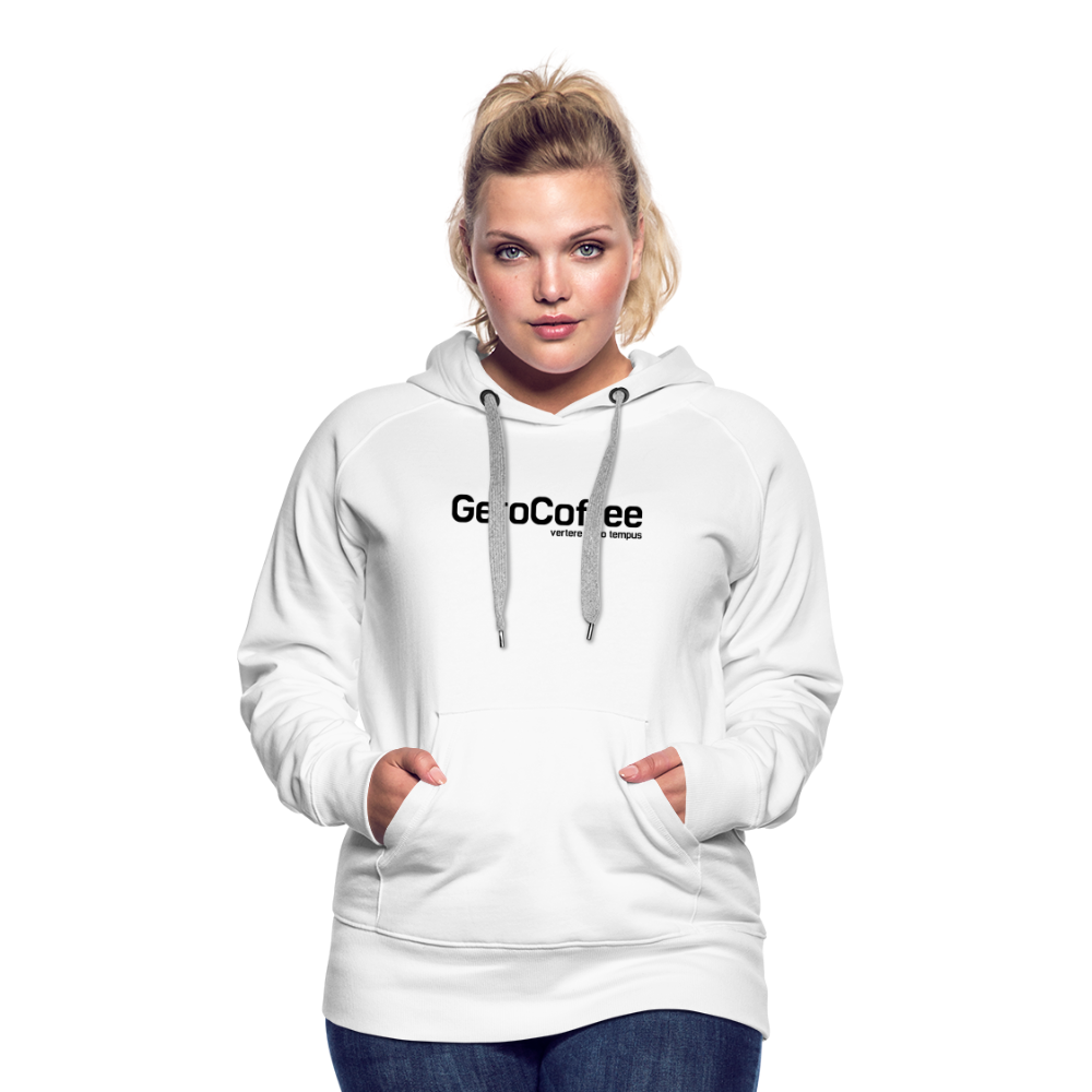 Women’s Premium GeroCoffee Hoodie - white